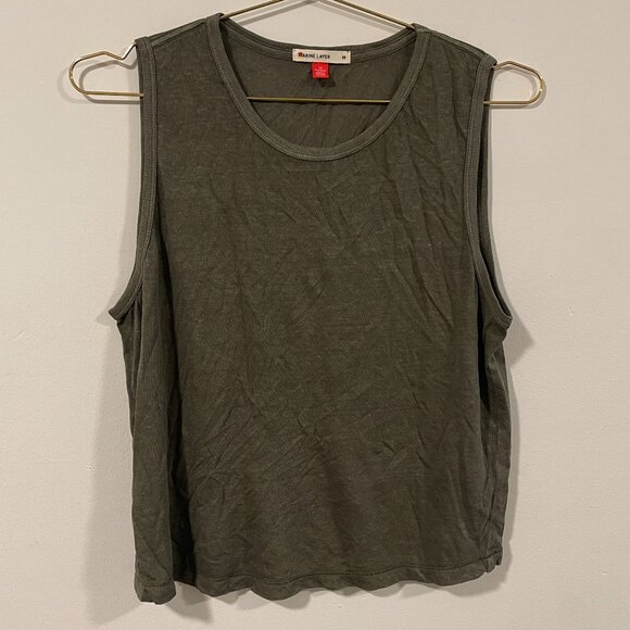 Marine Layer Olive Green Tank Top - Picture 2 of 4